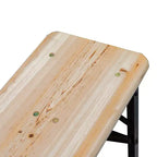 Outsunny Set Tavolo e Panche Pieghevoli Portatili da Picnic da 180 cm, Set Tavolo da Pranzo Pieghevole in Legno per Campeggio, Giardino, Attività all'Aperto