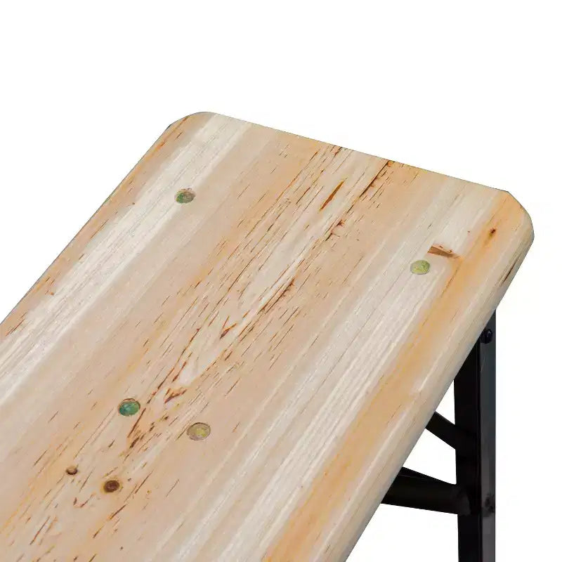 Outsunny Set Tavolo e Panche Pieghevoli Portatili da Picnic da 180 cm, Set Tavolo da Pranzo Pieghevole in Legno per Campeggio, Giardino, Attività all'Aperto