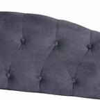 Divano-letto Benjamin in tessuto di velluto e legno - Baxton Studio