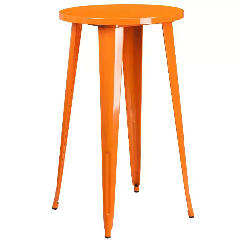 Set da Patio Merrick Lane con Tavolo e Sgabelli Senza Schienale - Struttura in Metallo Verniciato a Polvere per Uso Interno ed Esterno