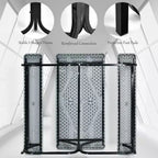 Costway Tavolo da Picnic con Panca Set da Esterno per Giardino, Patio, Feste, Resistente alle Intemperie, Nero/Bianco/Grigio/Marrone/Verde
