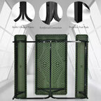 Costway Tavolo da Picnic con Panca Set da Esterno per Giardino, Patio, Feste, Resistente alle Intemperie, Nero/Bianco/Grigio/Marrone/Verde