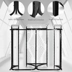 Costway Tavolo da Picnic con Panca Set da Esterno per Giardino, Patio, Feste, Resistente alle Intemperie, Nero/Bianco/Grigio/Marrone/Verde