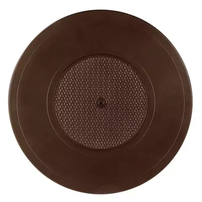 Tavolo da fuoco rotondo da 44" in alluminio a propano da 55000 BTU con 2 coperture - Oakland Living