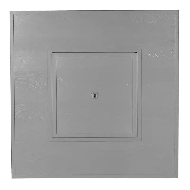 Tavolo da fuoco contemporaneo a propano Oakland Living, quadrato in alluminio da 42 pollici, 55000 BTU, con 2 coperture