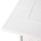 Tavolo Fuoco Raffinato a Propano 42 Pollici Quadrato in Alluminio 55000 BTU con 2 Coperture - Oakland Living