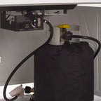Tavolo Fuoco Raffinato a Propano 42 Pollici Quadrato in Alluminio 55000 BTU con 2 Coperture - Oakland Living