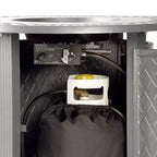 Oakland Living Tavolo da Pranzo Rotondo da Esterno in Alluminio 34", 37000 BTU