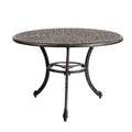 Kinger Home 41-inch Patio Outdoor Dining Table, Round Outdoor Dining Table, Aluminum Patio Furniture, Bronze