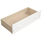 Divano letto singolo in legno con 2 cassetti - ModernLuxe