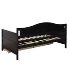 Divano letto singolo in legno con 2 cassetti - ModernLuxe