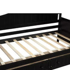 Divano letto singolo in legno con 2 cassetti - ModernLuxe