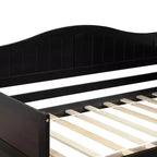 Divano letto singolo in legno con 2 cassetti - ModernLuxe