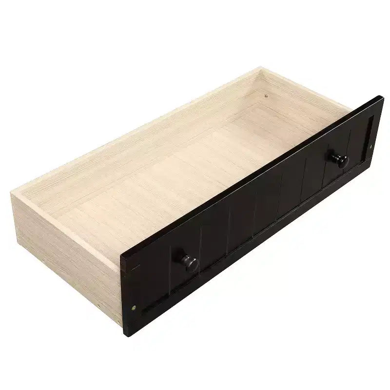 Divano letto singolo in legno con 2 cassetti - ModernLuxe