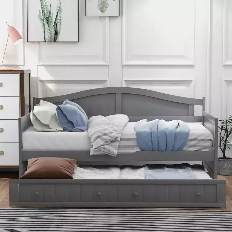 Divano letto a due piazze in legno con letto estraibile - ModernLuxe