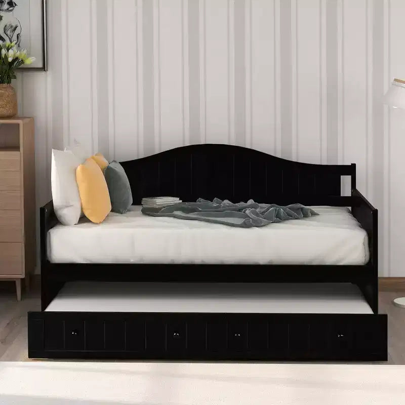 Divano letto a due piazze in legno con letto estraibile - ModernLuxe