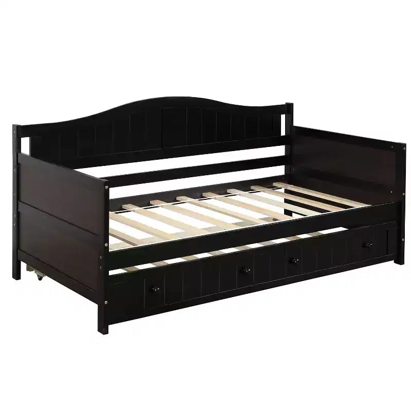 Divano letto a due piazze in legno con letto estraibile - ModernLuxe