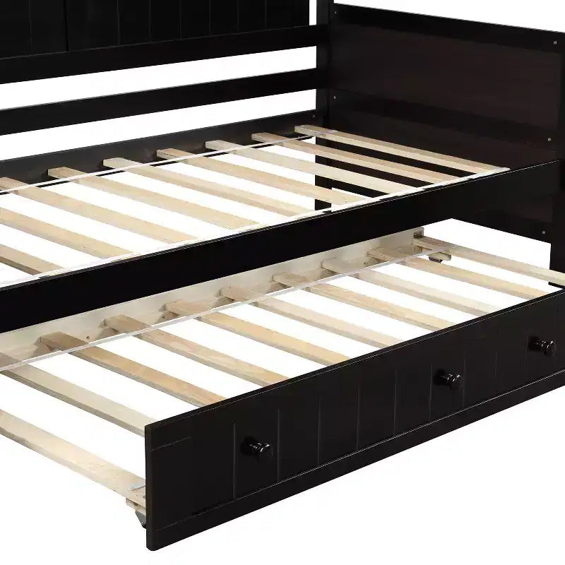 Divano letto a due piazze in legno con letto estraibile - ModernLuxe