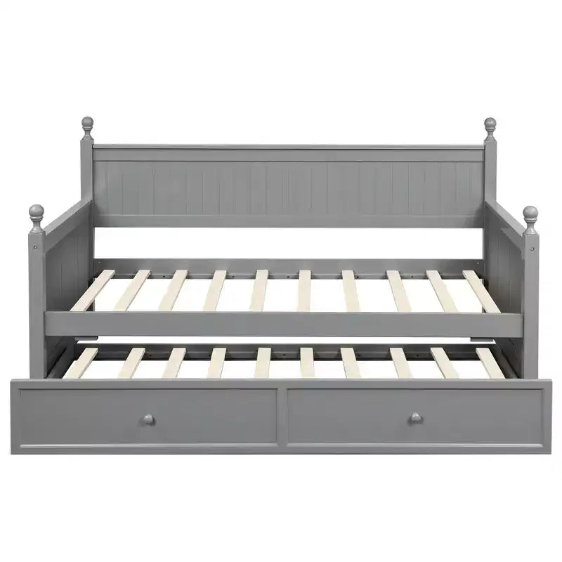Daybed singolo in legno con letto estraibile-ModernLuxe