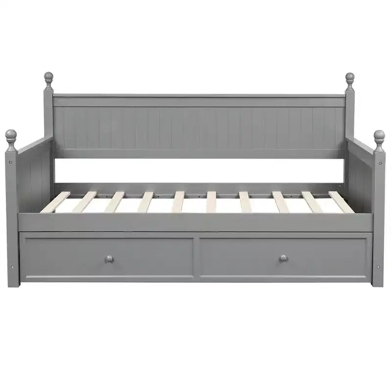Daybed singolo in legno con letto estraibile-ModernLuxe