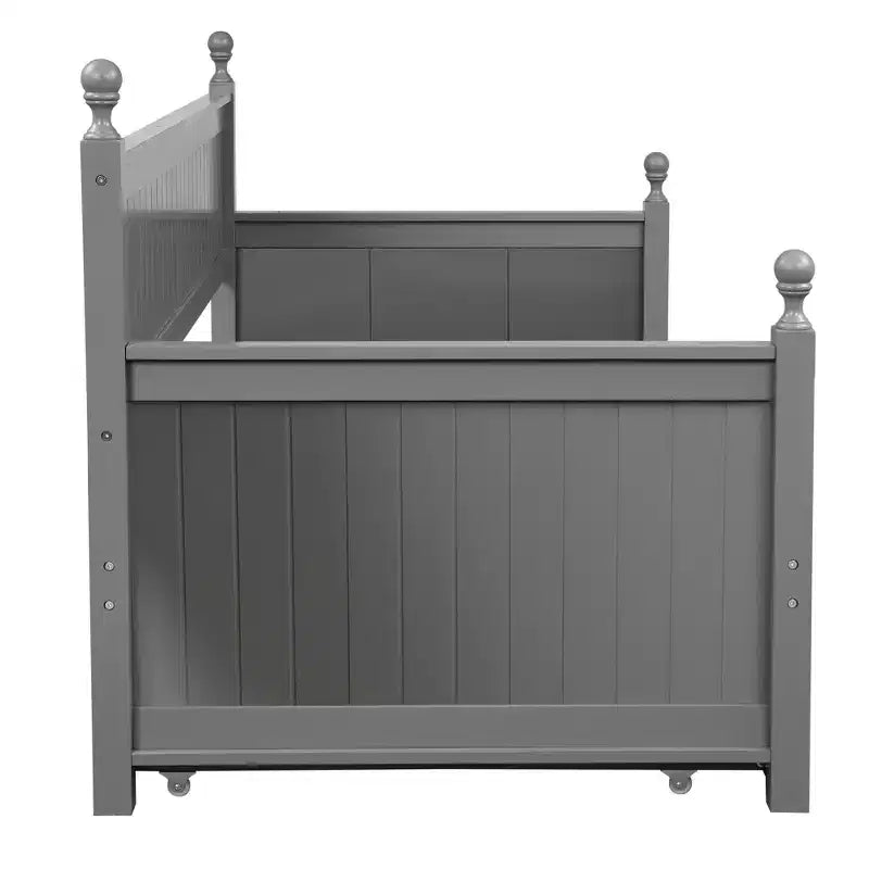 Daybed singolo in legno con letto estraibile-ModernLuxe
