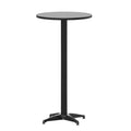 Flash Furniture Mellie 23.5 Round Aluminum Indoor-Outdoor Bar Height Table