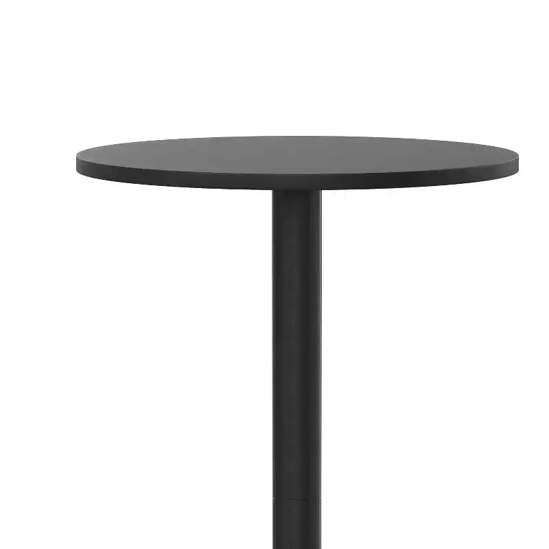 Flash Furniture Mellie Tavolo da bar alto rotondo in alluminio da 23,5 per interni ed esterni