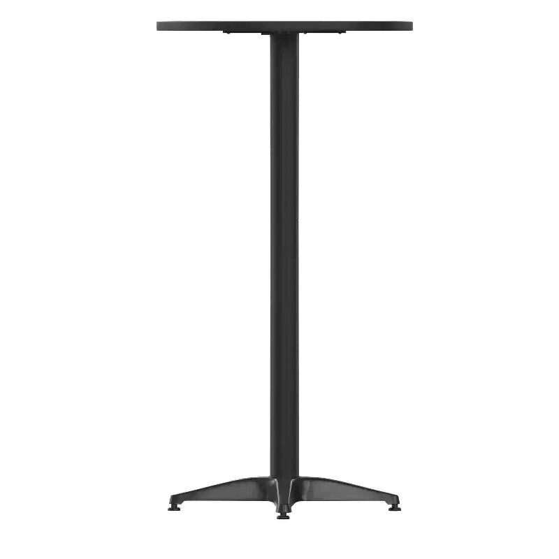 Flash Furniture Mellie Tavolo da bar alto rotondo in alluminio da 23,5 per interni ed esterni