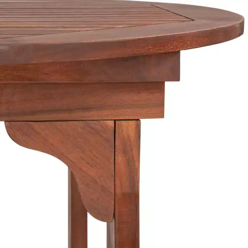 Tavolo da pranzo da esterno ovale espandibile in legno di acacia Northlight