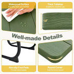 Costway Tavolo da Picnic Quadrato per Esterni da 8 Persone con 4 Panche e Foro per Ombrellone Nero/Grigio/Verde/Bianco