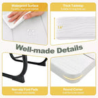 Costway Tavolo da Picnic Quadrato per Esterni da 8 Persone con 4 Panche e Foro per Ombrellone Nero/Grigio/Verde/Bianco