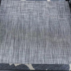 Captiva Designs set da pranzo da esterno, 9 pezzi, tavolo quadrato spazioso con piano a doghe in metallo e foro per ombrellone e 8 sedie reclinabili pieghevoli