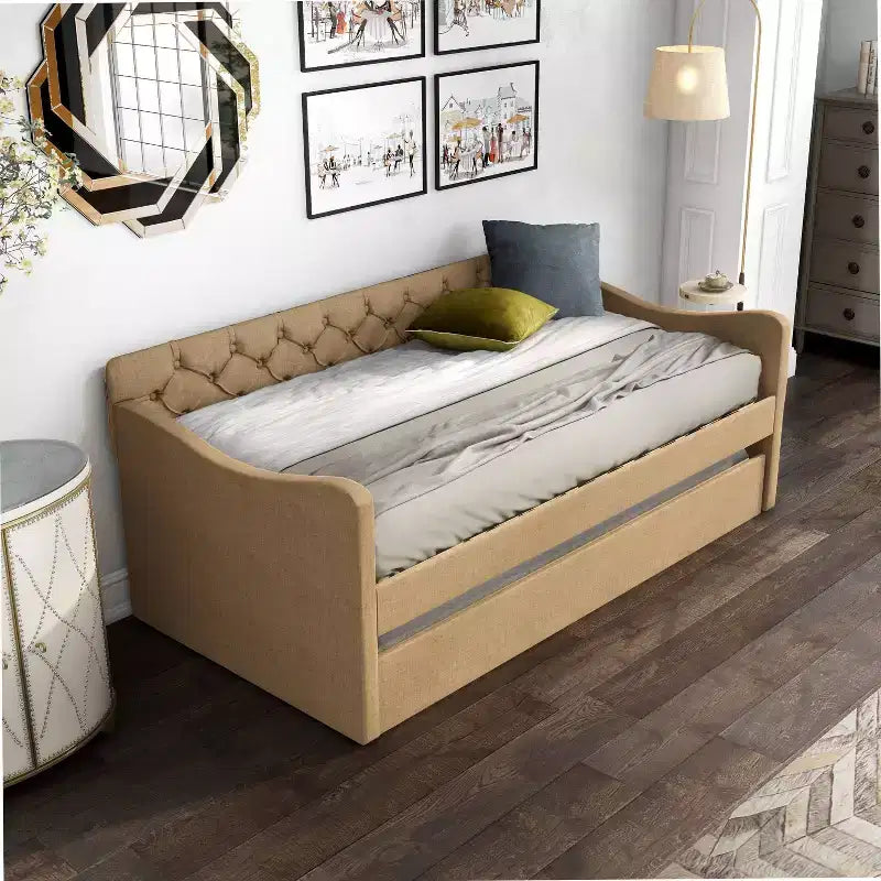 Divano-letto imbottito gemello Alisa con letto estraibile - HOMES: Inside + Out