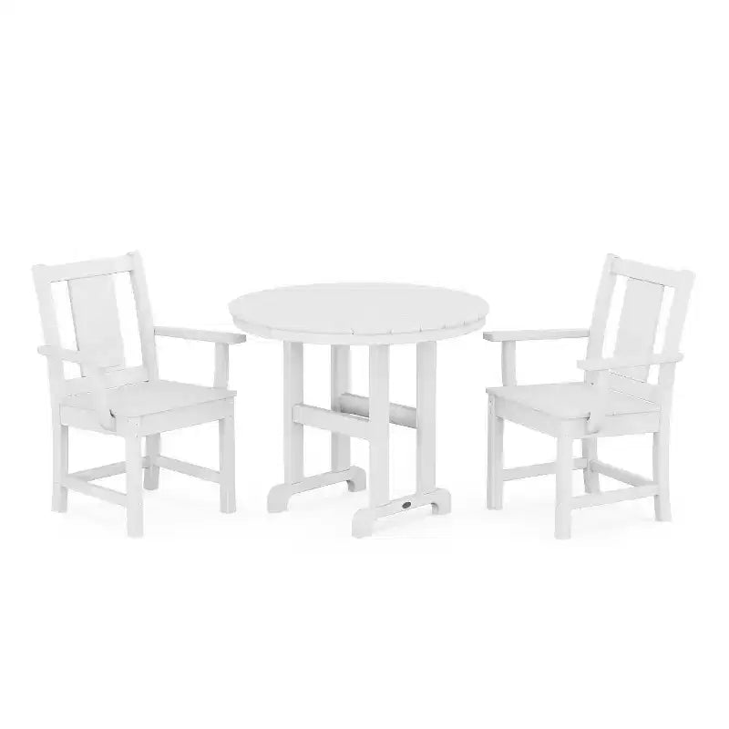 Set da pranzo da esterno per patio 3 pezzi POLYWOOD Prairie Farmhouse