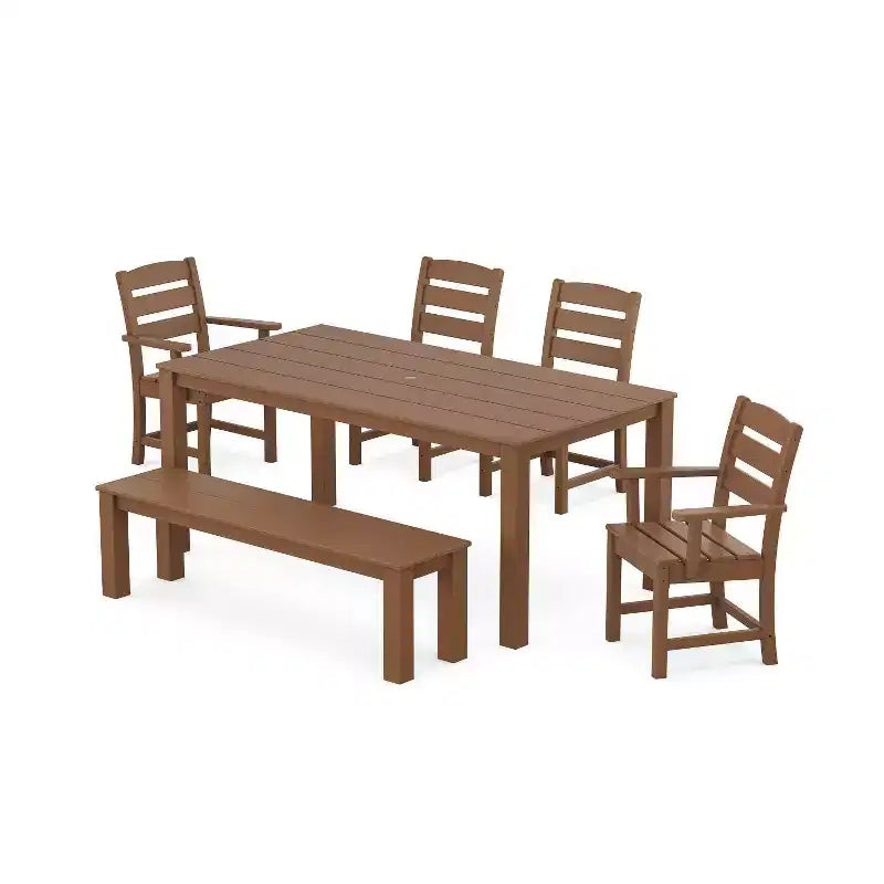 Set da pranzo da esterno POLYWOOD 6 pezzi Lakeside Parsons
