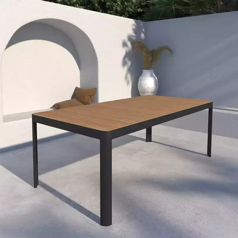 Set da pranzo rettangolare in teak da esterno Amazonia Teak