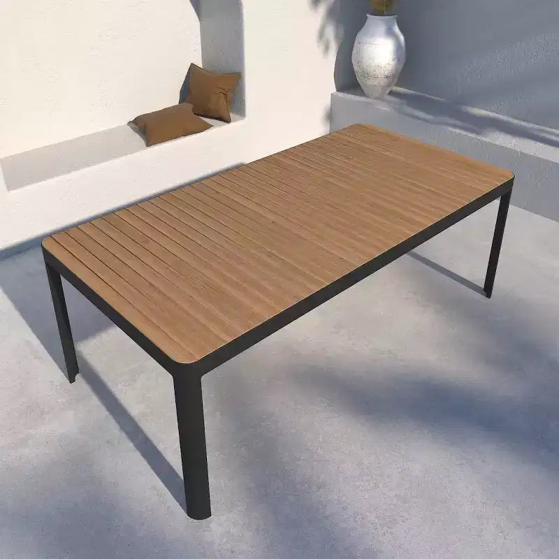 Set da pranzo rettangolare in teak da esterno Amazonia Teak