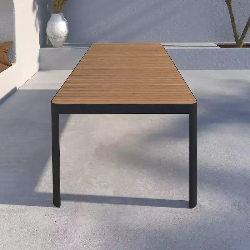 Set da pranzo rettangolare in teak da esterno Amazonia Teak