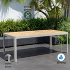Set da pranzo rettangolare in teak da esterno Amazonia Teak