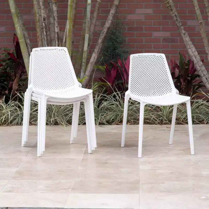 Set da pranzo da esterno rettangolare CozyCraze in eucalipto a 9 pezzi Amazonia