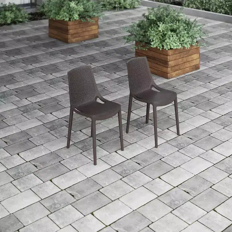 Set da pranzo da esterno rettangolare CozyCraze in eucalipto a 9 pezzi Amazonia