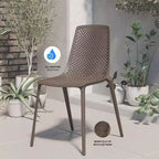 Set da pranzo da esterno rettangolare CozyCraze in eucalipto a 9 pezzi Amazonia