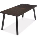 Best Choice Products Tavolo da Picnic/Pranzo Rustico da 6 Posti in Legno di Acacia per Interni/Esterni con Gambe in Metallo