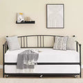 Garvee Twin Metal Daybed and Trundle, Sofa Bed - Room & Joy