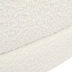 Shep 36 Divano Letto Curvo per Cani, Medio, Bouclé Bianco Avorio