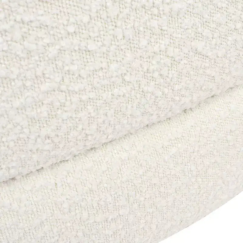 Shep 36 Divano Letto Curvo per Cani, Medio, Bouclé Bianco Avorio
