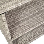 Tavolo da Bar Flash Furniture Marco per Interni/Esterni in Rattan Intrecciato con 2 Ripiani