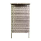Tavolo da Bar Flash Furniture Marco per Interni/Esterni in Rattan Intrecciato con 2 Ripiani