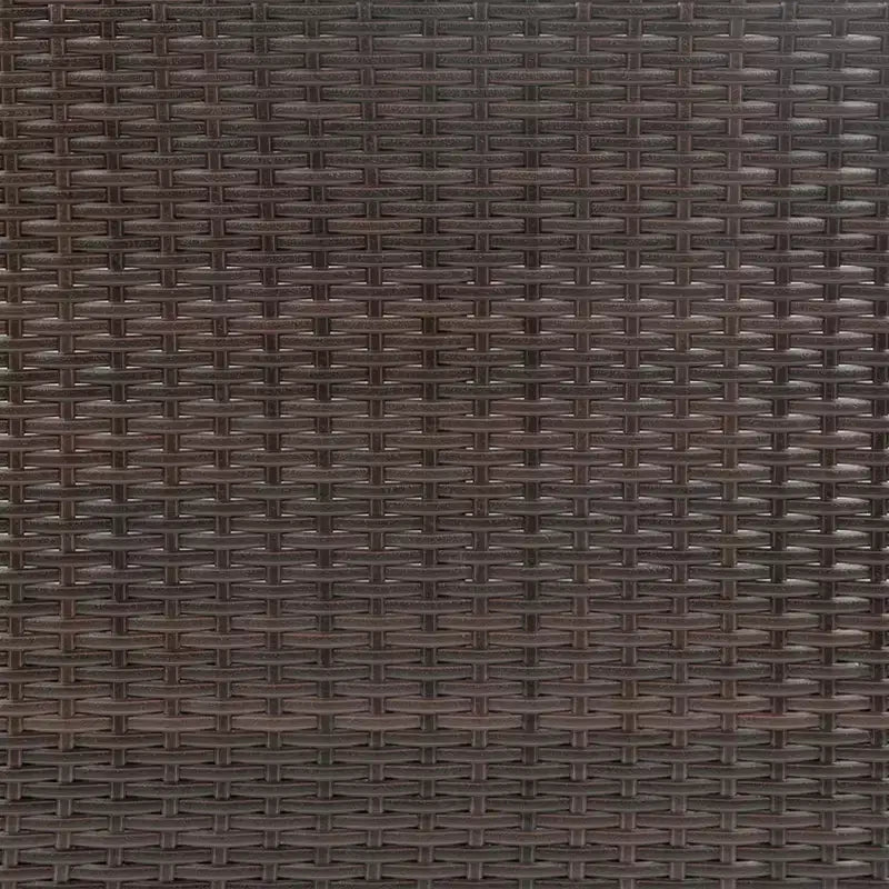 Tavolo da Bar Flash Furniture Marco per Interni/Esterni in Rattan Intrecciato con 2 Ripiani