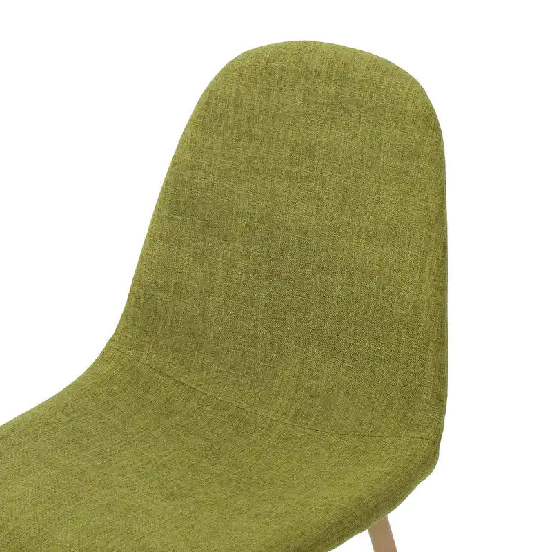 Sedia da pranzo in tessuto Mid-Century Verde / Grigio / Blu, set da 2